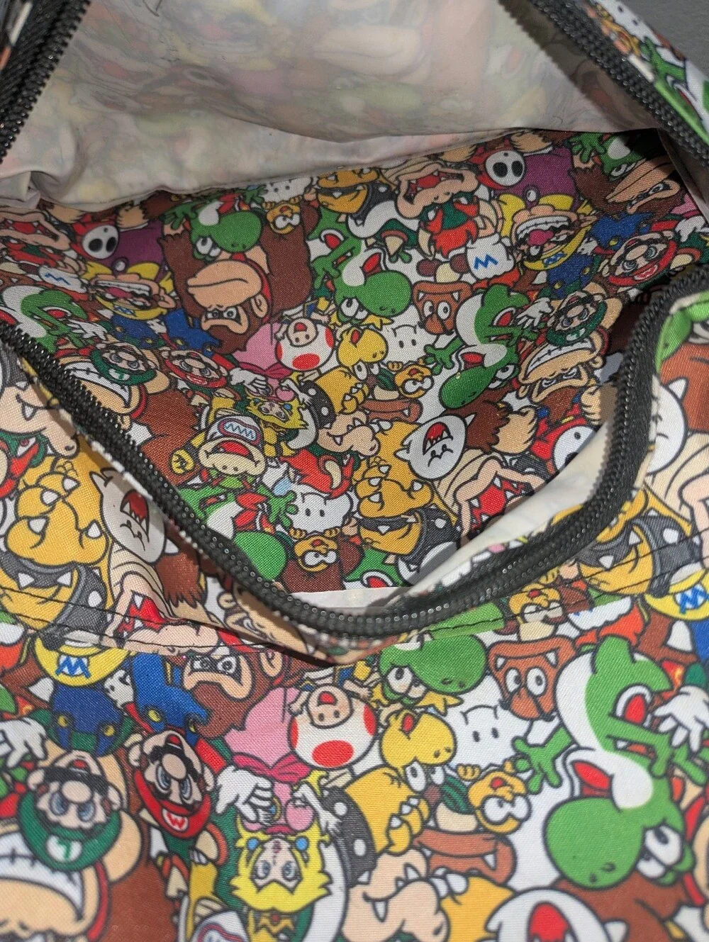Super Mario Characters All Over Print Backpack and Lunchbox